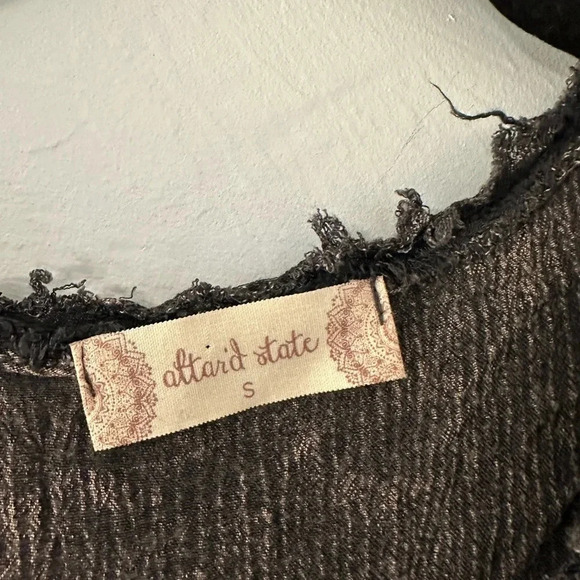 Altar’d State Dress Size Small Sleeveless Grey Textured - Picture 4 of 7